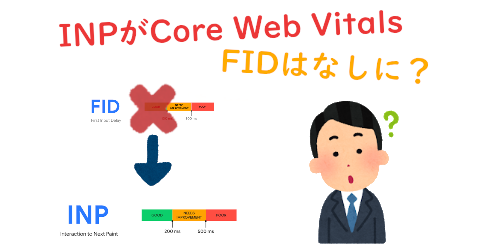 Interaction to Next Paint (INP)がCore Web Vitalsに定着｜いつそうなるか、サイトに影響はないか、把握しておきましょう